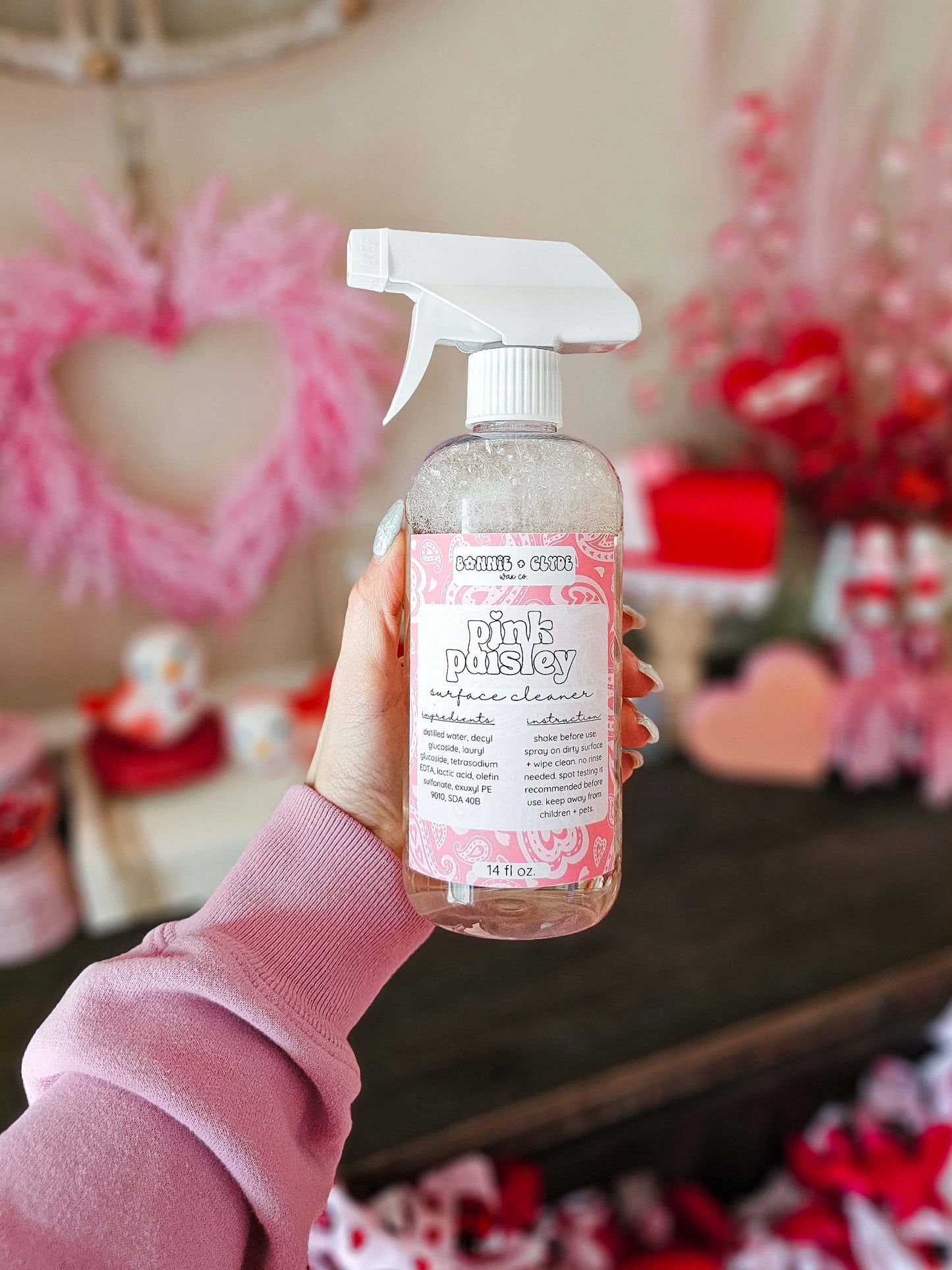 PINK PAISLEY Surface Cleaner