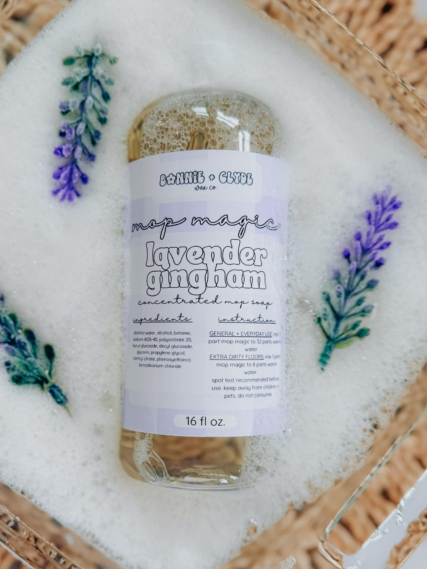 LAVENDER GINGHAM Mop Magic