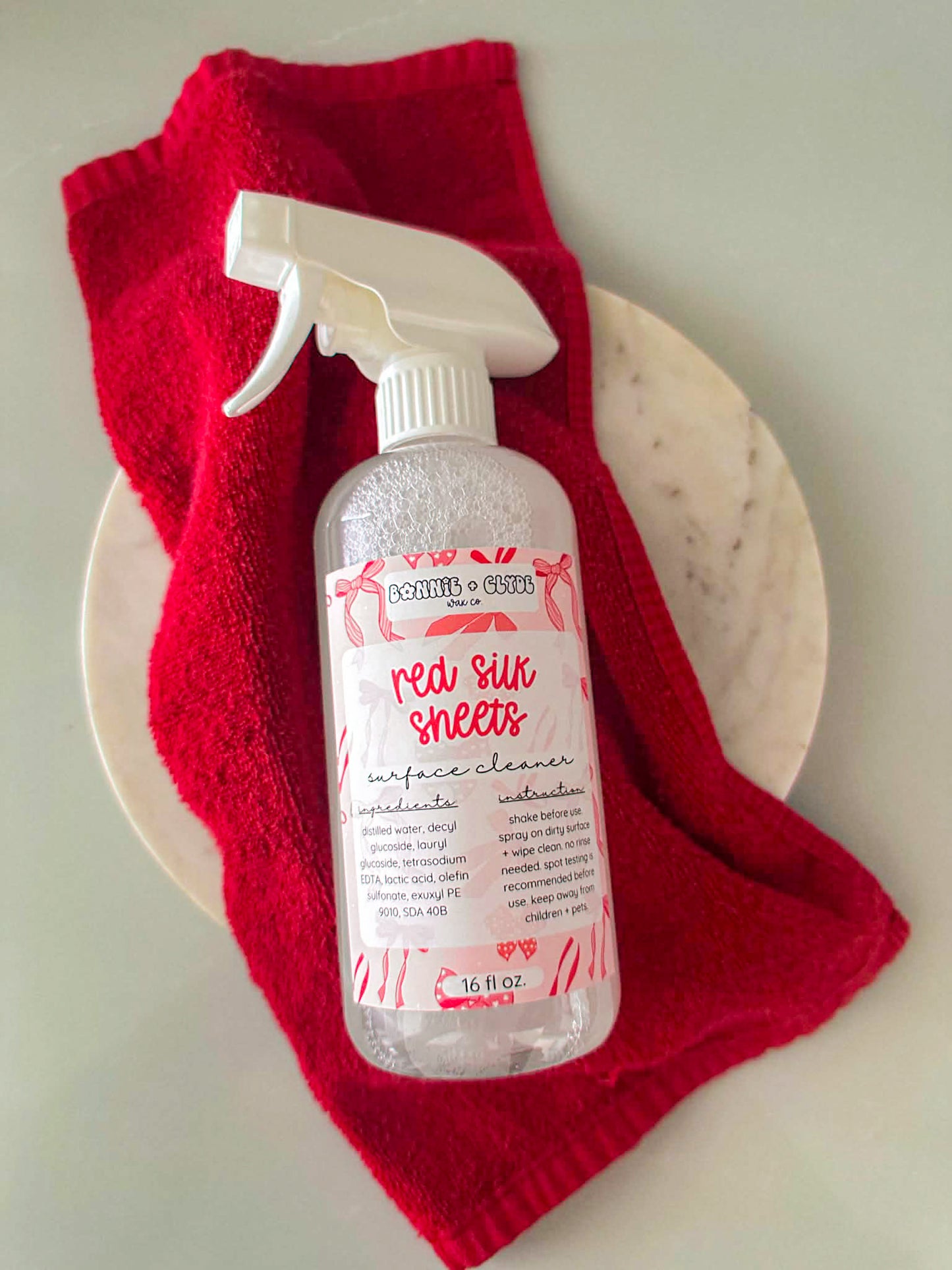 RED SILK SHEETS Surface Cleaner