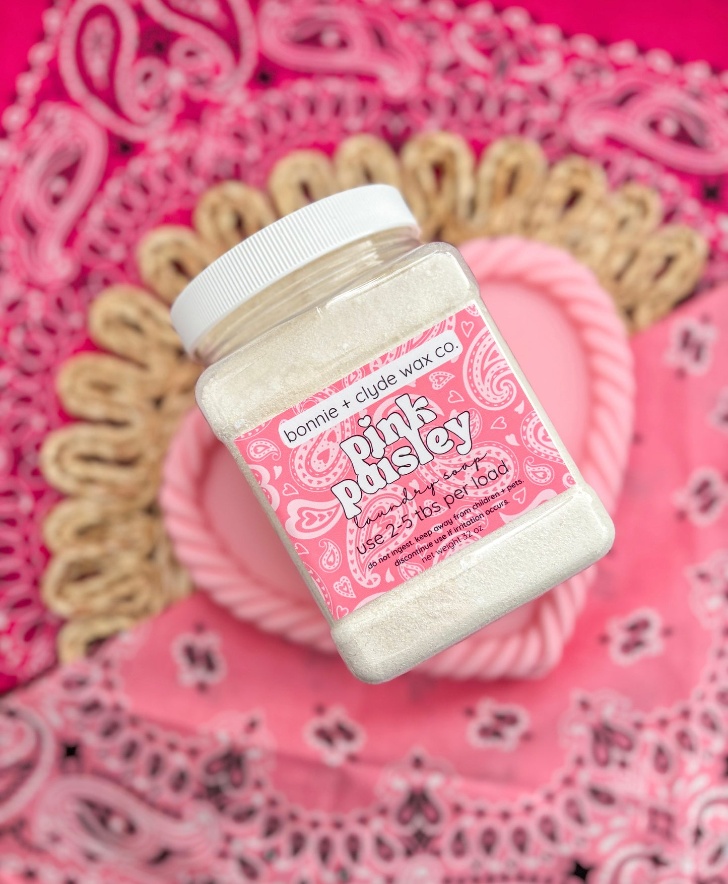 PINK PAISLEY Laundry Soap