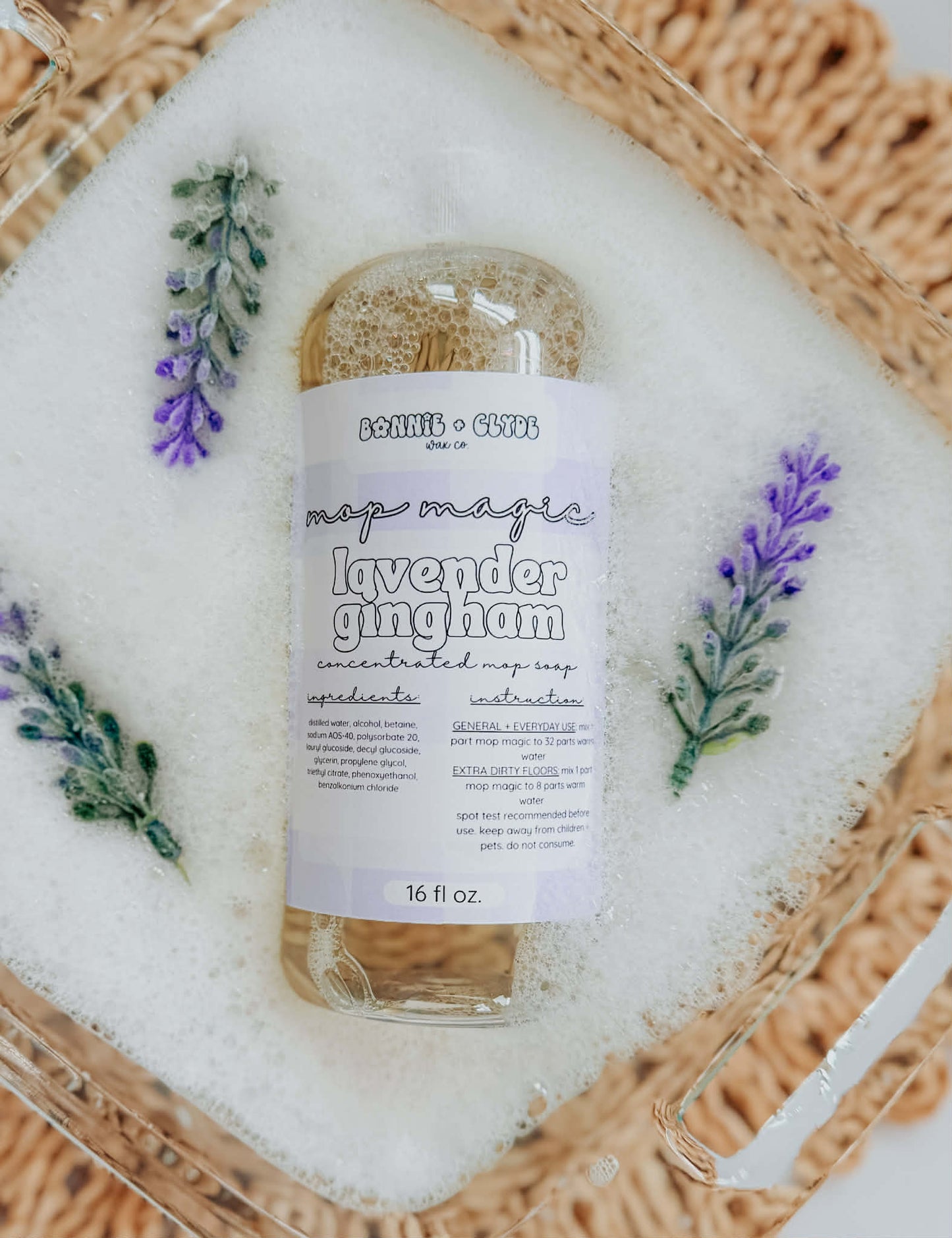 LAVENDER GINGHAM Mop Magic