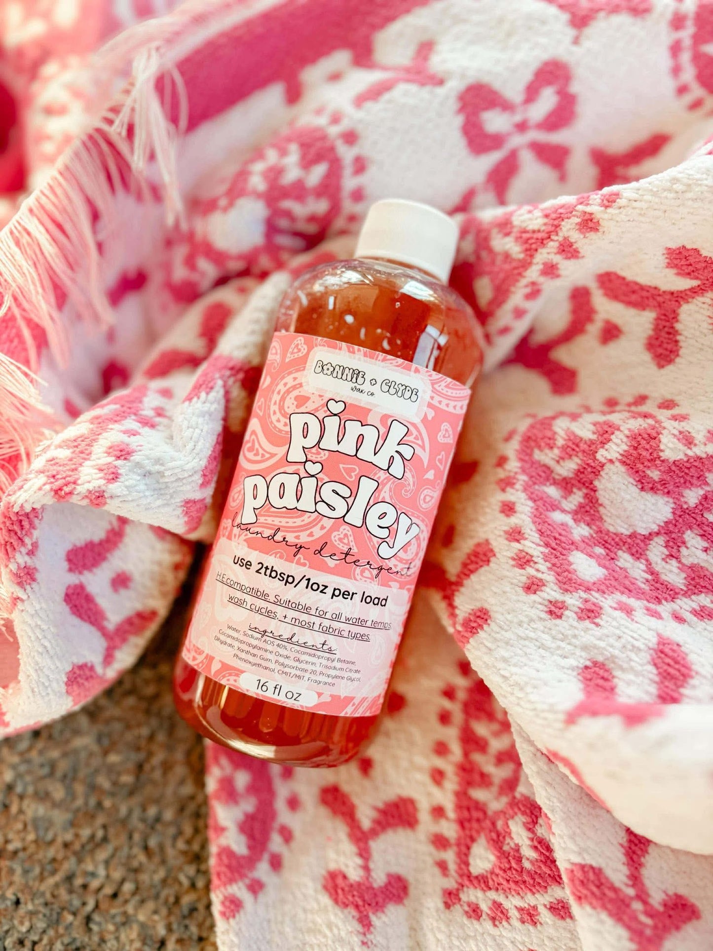 PINK PAISLEY Liquid Laundry Detergent