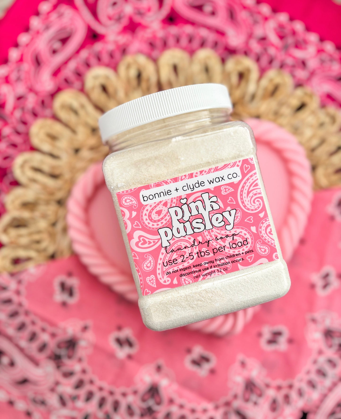 PINK PAISLEY Laundry Soap