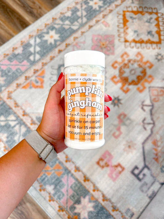 PUMPKIN GINGHAM Carpet Refresher