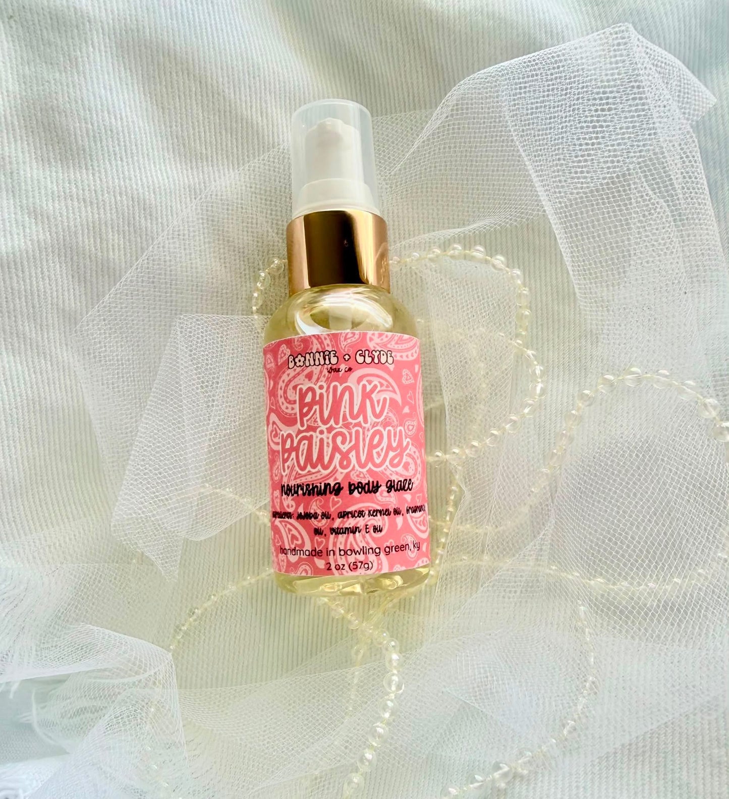 PINK PAISLEY Body Glaze
