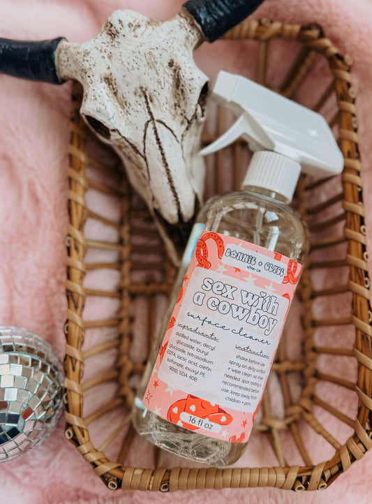 SEX WITH A COWBOY Surface Cleaner